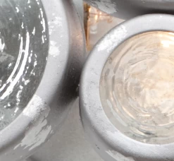 Fascination 165B02 2-Light Vanity Light - Nevada (silver With Random Silver Leafing) -Hanging Lighting 165B02 detail