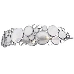 Fascination 165B03MS 3-Light Vanity Light - Metallic Silver -Hanging Lighting 165B03MS alt 1