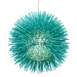 Urchin 169M01AQ 1-Light Mini Pendant - Aqua Velvet -Hanging Lighting 169M01AQ 2