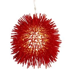 Urchin 169M01RE 1-Light Mini Pendant - Super Red