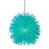 Urchin 169M01SAQ 1-Light Mini Pendant - Aqua Velvet -Hanging Lighting 169M01SAQ alt 1