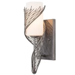 Flow 240K01SL 1-Light Wall Sconce - Steel
