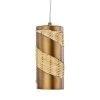 Flow 240M01BTR 1-Light Cylinder Mini Pendant Light - Baguette/Natural Rattan -Hanging Lighting 240M01BTR 4239f5ef 3ee9 4a33 94ea c6c8b863b9e5