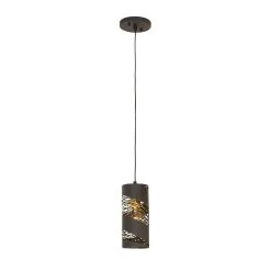 Flow 240M01MBFG 1-Light Mini Pendant - Matte Black/French Gold 10 Flow 240M01MBFG 1-Light Mini Pendant - Matte Black/French Gold -Hanging Lighting 240M01MBFG 1