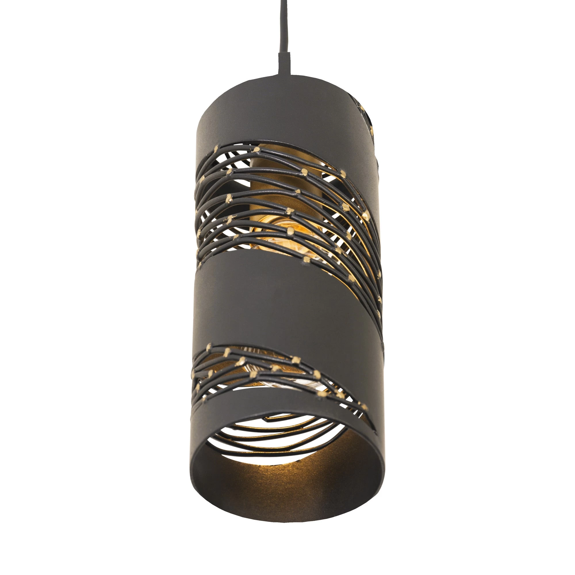 Flow 240M01MBFG 1-Light Mini Pendant - Matte Black/French Gold 7 Flow 240M01MBFG 1-Light Mini Pendant - Matte Black/French Gold - Image 5