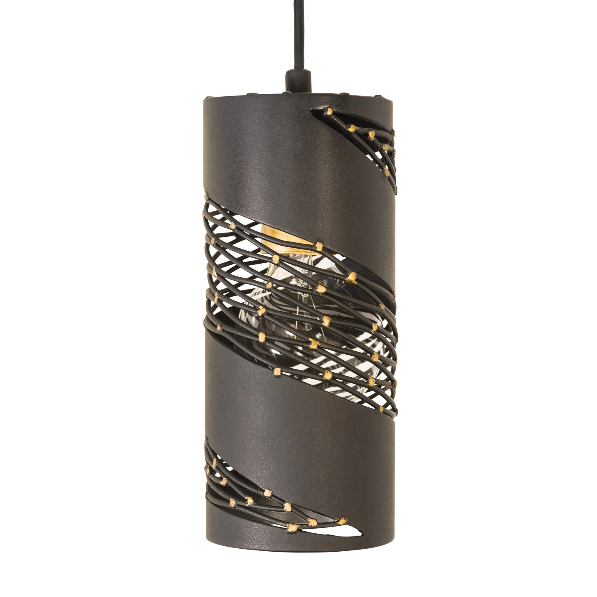 Flow 240M01MBFG 1-Light Mini Pendant - Matte Black/French Gold 8 Flow 240M01MBFG 1-Light Mini Pendant - Matte Black/French Gold - Image 6