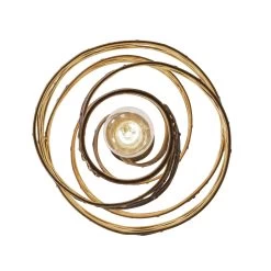 Flow 240P01HO 1-Light Twist Mini Pendant - Hammered Ore -Hanging Lighting 240P01HO 3