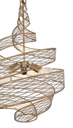 Flow 240P03HO 3-Light Pendant Light - Hammered Ore -Hanging Lighting 240P03HO Detail 1