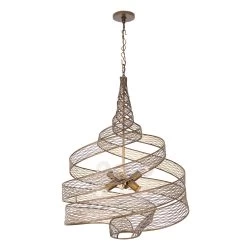 Flow 240P06HO 6-Light Pendant Light - Hammered Ore