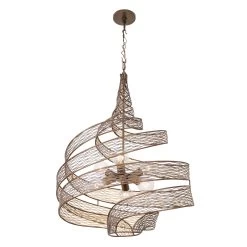 Flow 240P06HO 6-Light Pendant Light - Hammered Ore -Hanging Lighting 240P06HO 2