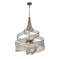 Flow 240P06HO 6-Light Pendant Light - Hammered Ore -Hanging Lighting 240P06HO 4
