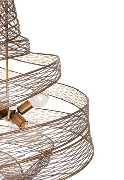 Flow 240P06HO 6-Light Pendant Light - Hammered Ore -Hanging Lighting 240P06HO Detail 1