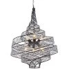 Flow 240P06SL 6-Light Pendant Light - Steel 1 Flow 240P06SL 6-Light Pendant Light - Steel -Hanging Lighting 240P06SL
