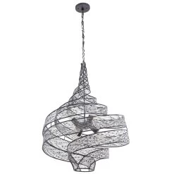 Flow 240P06SL 6-Light Pendant Light - Steel -Hanging Lighting 240P06SL alt 2