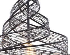 Flow 240P06SL 6-Light Pendant Light - Steel -Hanging Lighting 240P06SL detail
