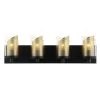 So Inclined 246B04BLGO 4-Light Vanity Light - Black/Gold -Hanging Lighting 246B04BLGO 1
