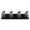 So Inclined 246B04BL 4-Light Vanity Light - Black -Hanging Lighting 246B04BL 1