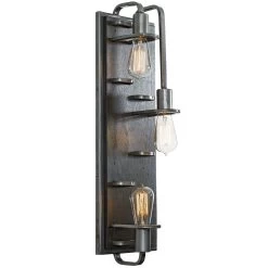 Lofty 268W03SL 3-Light Wall Sconce - Steel -Hanging Lighting 268W03SL 1