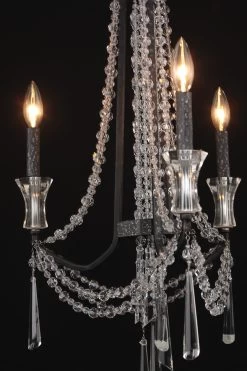 Barcelona 270C03OX 3-Light Chandelier - Onyx 9 Barcelona 270C03OX 3-Light Chandelier - Onyx -Hanging Lighting 270C03OX 1