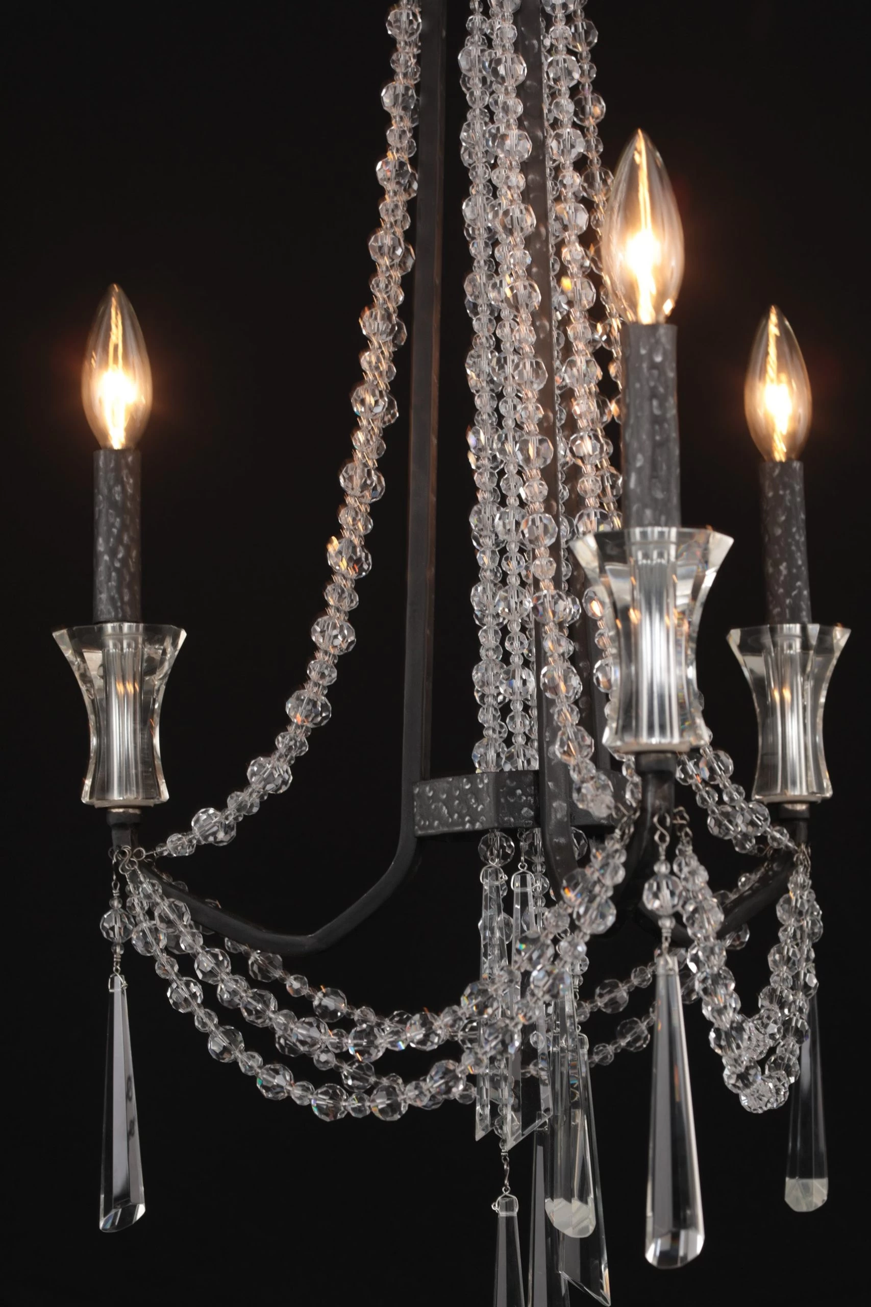 Barcelona 270C03OX 3-Light Chandelier - Onyx 6 Barcelona 270C03OX 3-Light Chandelier - Onyx - Image 4