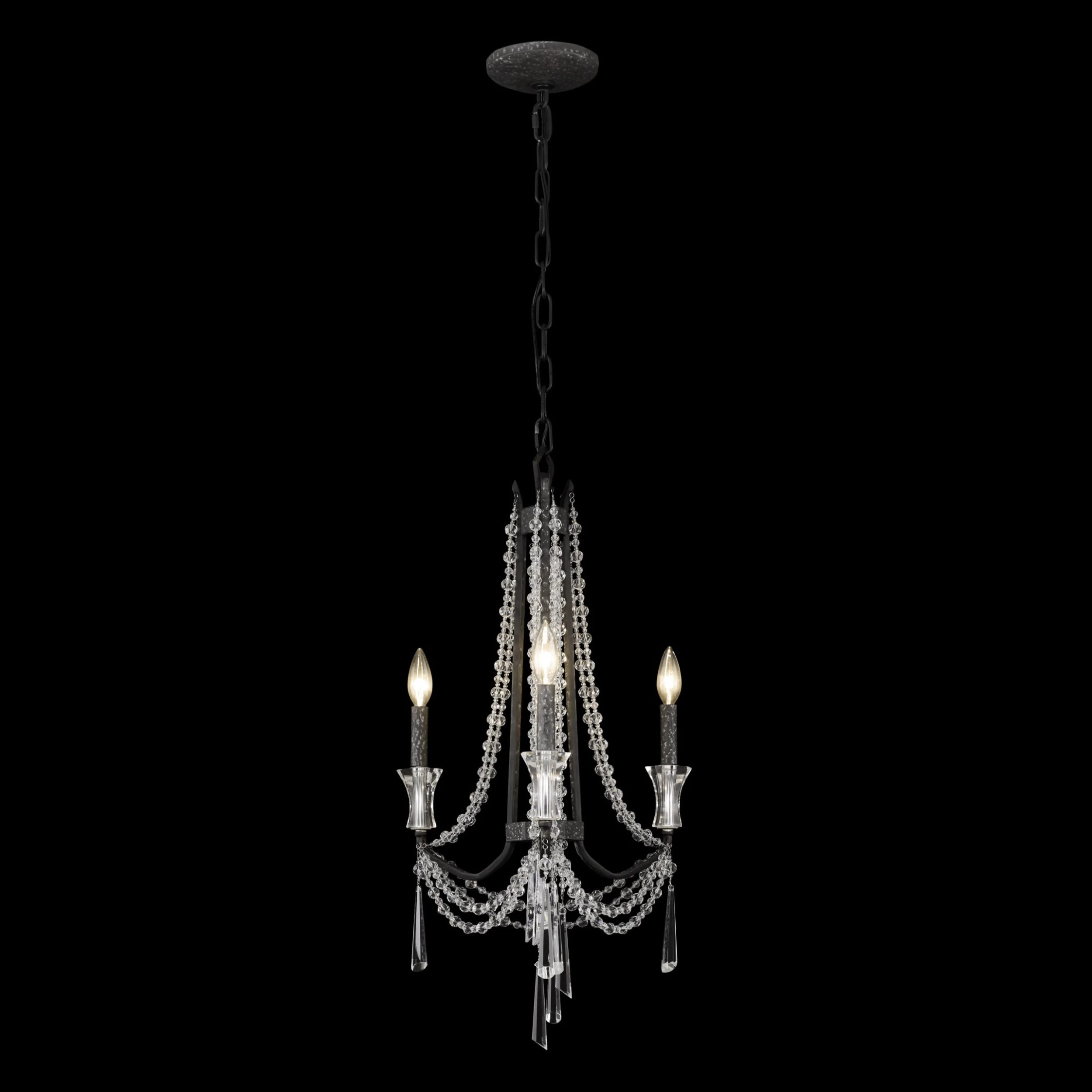 Barcelona 270C03OX 3-Light Chandelier - Onyx 5 Barcelona 270C03OX 3-Light Chandelier - Onyx - Image 3