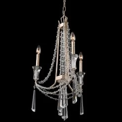Barcelona 270C03TR 3-Light Chandelier - Transcend Silver