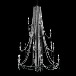 Barcelona 270C18OX 18-Light Chandelier - Onyx -Hanging Lighting 270C18OX