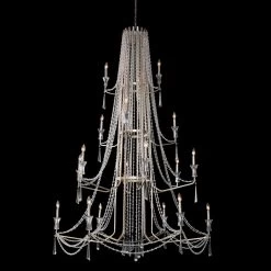 Barcelona 270C18TR 18-Light Chandelier - Transcend Silver -Hanging Lighting 270C18TR