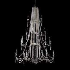 Barcelona 270C18TR 18-Light Chandelier - Transcend Silver
