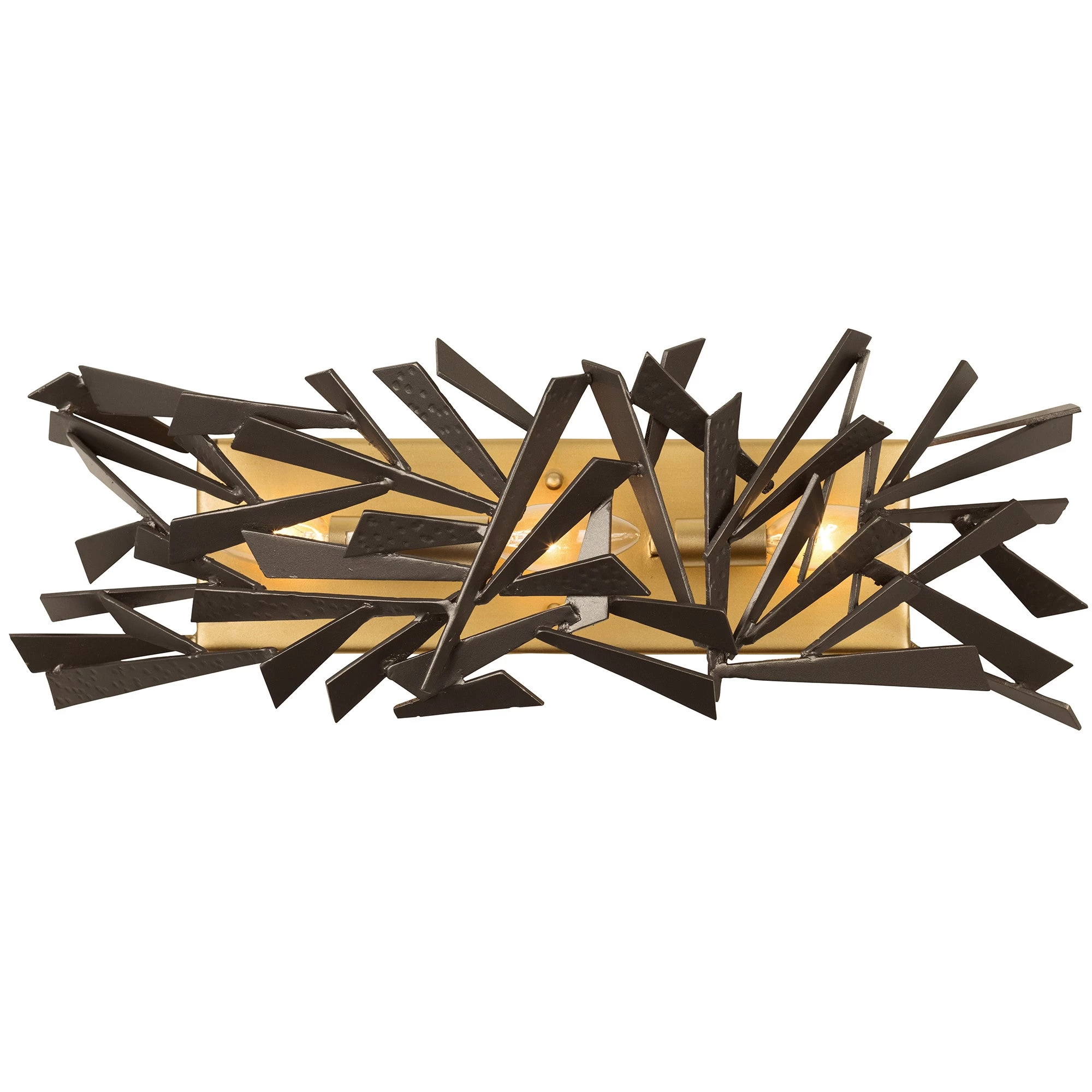 Bermuda 286B03AGRB 3-Light Vanity Light - Antique Gold/Rustic Bronze 3 Bermuda 286B03AGRB 3-Light Vanity Light - Antique Gold/Rustic Bronze