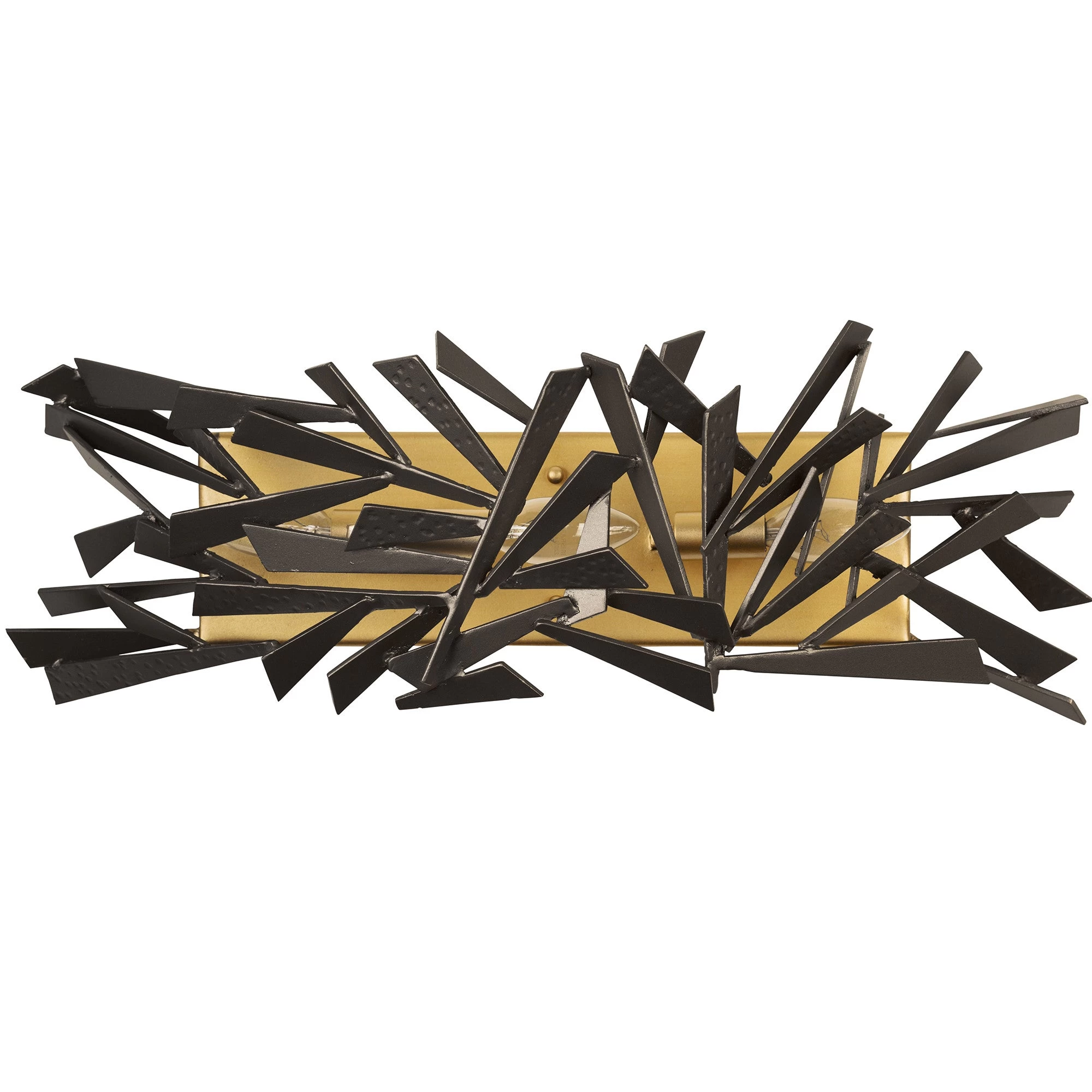 Bermuda 286B03AGRB 3-Light Vanity Light - Antique Gold/Rustic Bronze 4 Bermuda 286B03AGRB 3-Light Vanity Light - Antique Gold/Rustic Bronze - Image 2