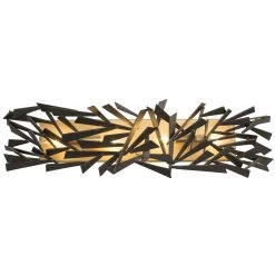 Bermuda 286B04AGRB 4-Light Vanity Light - Antique Gold/Rustic Bronze