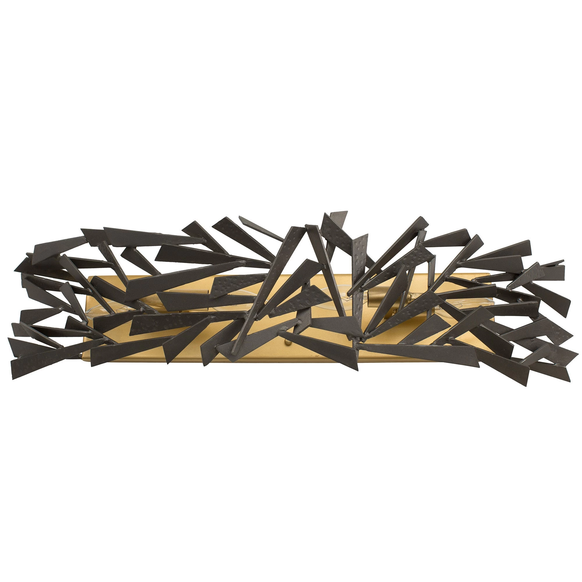 Bermuda 286B04AGRB 4-Light Vanity Light - Antique Gold/Rustic Bronze 5 Bermuda 286B04AGRB 4-Light Vanity Light - Antique Gold/Rustic Bronze - Image 3