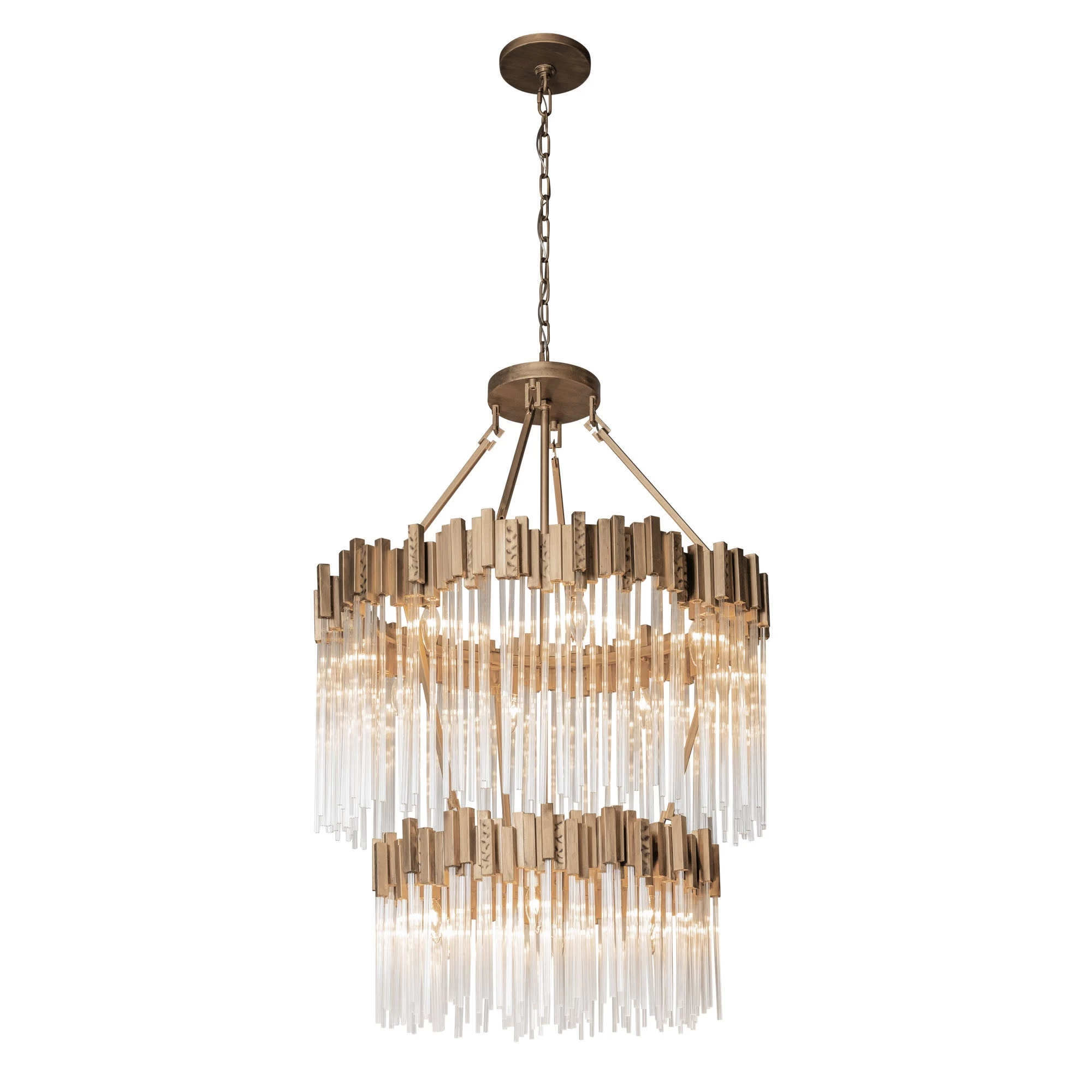 Matrix 309C14HG 14-Light Chandelier - Havana Gold 4 Matrix 309C14HG 14-Light Chandelier - Havana Gold - Image 2