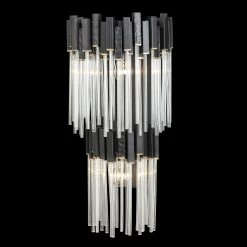 Matrix 309W02LMBFG 2-Light Wall Sconce - Matte Black/French Gold -Hanging Lighting 309W02LMBFG 5