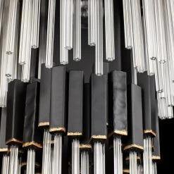 Matrix 309W02LMBFG 2-Light Wall Sconce - Matte Black/French Gold -Hanging Lighting 309W02LMBFG Detail 1