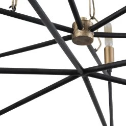 Bodie 314C06HGCB 6-Light Chandelier - Havana Gold/Carbon -Hanging Lighting 314C06HGCB detail