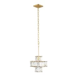 Cubic 329P01CG 1-Light Pendant Light - Calypso Gold -Hanging Lighting 329P01CG 4