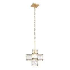 Cubic 329P01CG 1-Light Pendant Light - Calypso Gold -Hanging Lighting 329P01CG 5