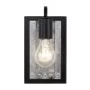 Abbey Rose 336W01BL 1-Light Wall Sconce - Black/Galvanized -Hanging Lighting 336W01BL 1
