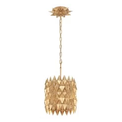 Hanging Lighting 21 Forever 342M01FG 1-Light Pendant Light - French Gold