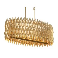 Forever 342N06FG 6-Light Pendant Light - French Gold -Hanging Lighting 342N06FG 1