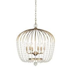 Voliere 343P06HG 6-Light Pendant Light - Havana Gold