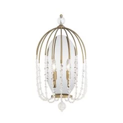Voliere 343W02HG 2-Light Wall Sconce - Havana Gold