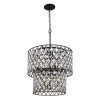 Windsor 345C07CBHG 7-Light Crystal Chandelier - Carbon Black/Havana Gold -Hanging Lighting 345C07CBHG 1