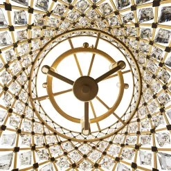 Windsor 345C07FGMB 7-Light Chandelier - French Gold/Matte Black -Hanging Lighting 345C07FGMB Detail 3