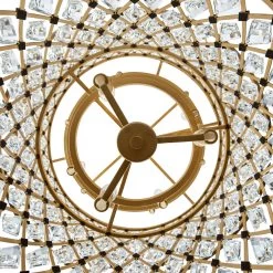 Windsor 345C13FGMB 13-Light Chandelier - French Gold/Matte Black -Hanging Lighting 345C13FGMB Detail 1