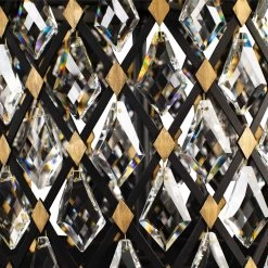 Windsor 345C21CBHG 21-Light Crystal Chandelier - Carbon Black /Havana Gold -Hanging Lighting 345C21CBHG 7