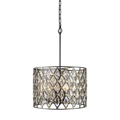 Windsor 345P04CBHG 4-Light Pendant Light - Carbon/Havana Gold -Hanging Lighting 345P04CBHG 2