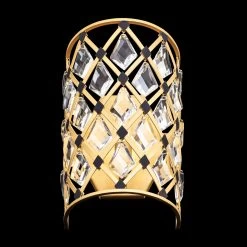 Windsor 345W01FGMB 1-Light Wall Sconce - French Gold/Matte Black -Hanging Lighting 345W01FGMB 7